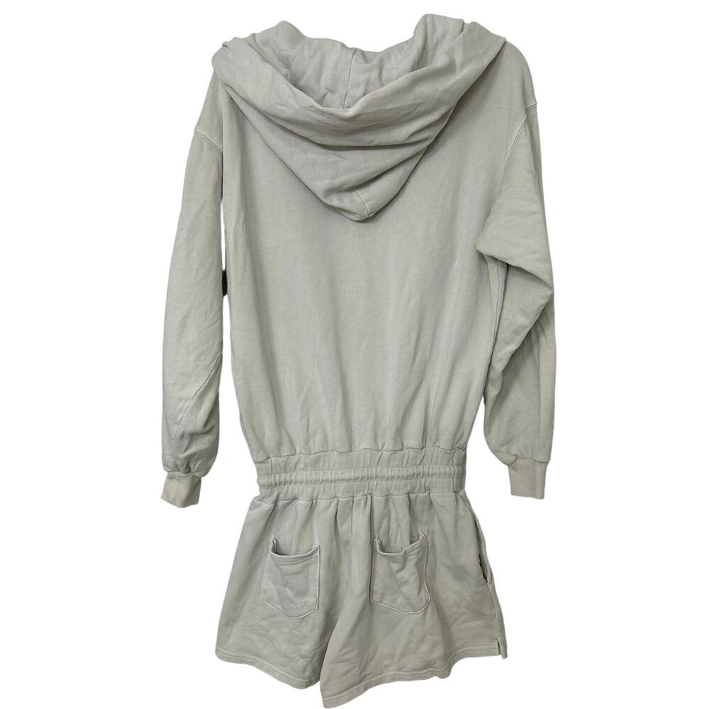 Free People Beach Kickin It Romper XS Stone Hoodie Lounge Oversized Relaxed - Picture 3 of 13